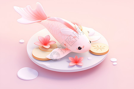 梦幻粉色鱼图片