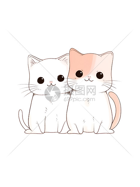 两只可爱的猫咪图片