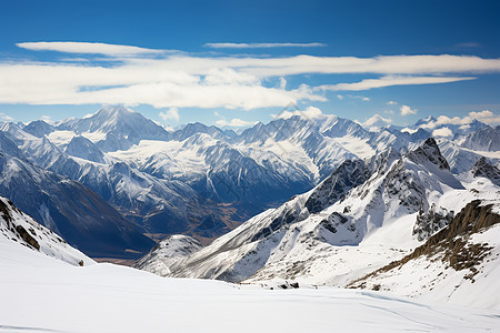 雪山壮丽美景高清图片