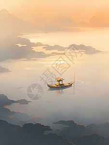 迷雾中的一艘船图片