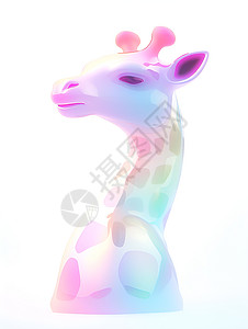 童趣可爱的小长颈鹿背景图片