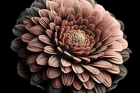 五彩缤纷的菊花刺绣背景图片