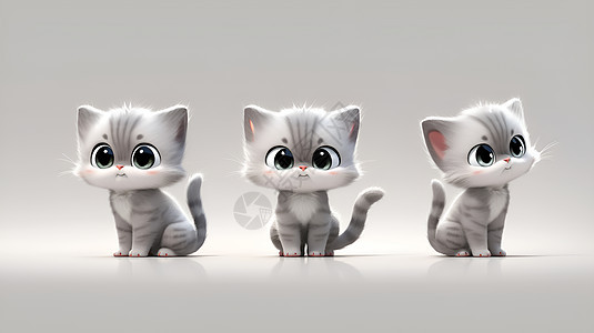 三只小猫图片