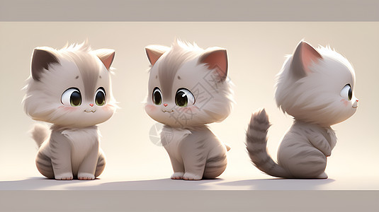 三只小猫咪图片