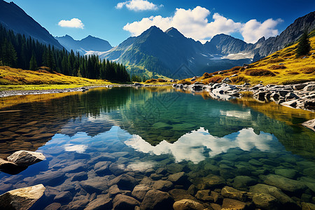 青山绿水背景图片