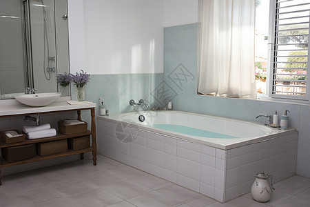 现代装饰的浴室图片