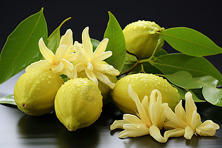 柠檬花朵的芳香图片