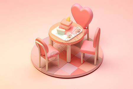 小巧可爱的餐椅图片