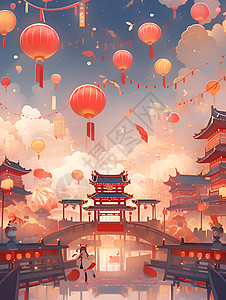 中国新年的喜庆场景图片