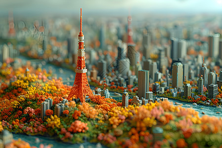 拟真的城市模型图片