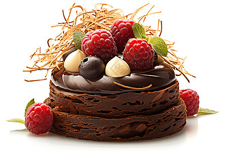 浆果巧克力蛋糕图片
