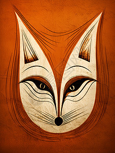 画作中的狐狸图片