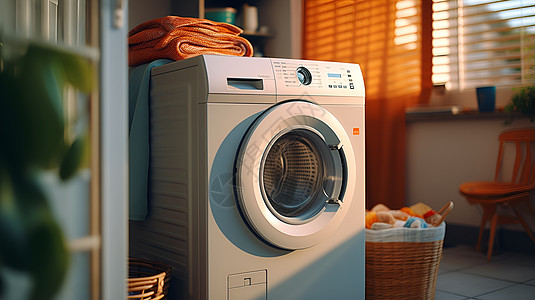 一台洗衣机图片