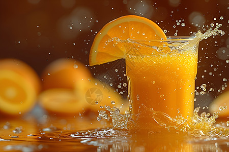 清凉鲜橙橙汁图片