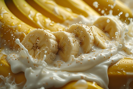 香蕉白色乳液之美图片