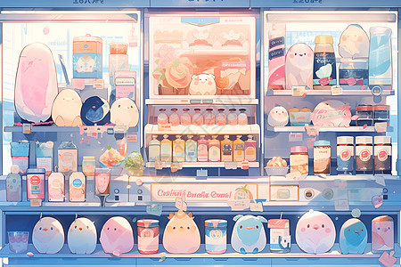 冰淇淋冷冻柜图片