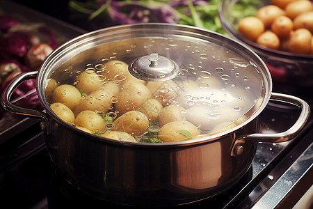 美味的土豆煲汤图片