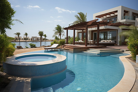 热带度假泳池别墅图片