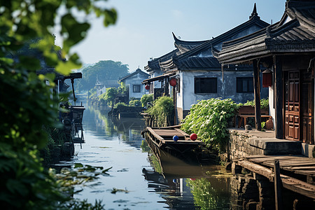 江南水乡美景古镇图片