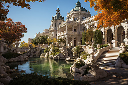 美丽宫殿背景图片