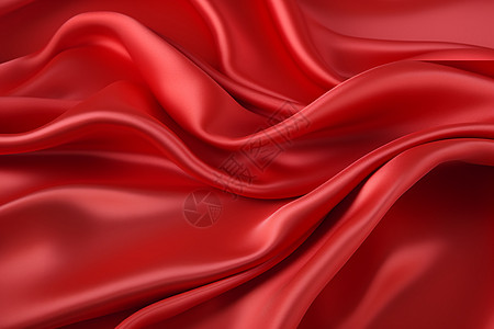 柔美的红色丝绸图片