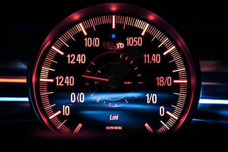 汽车速度计速度表里程表高清图片