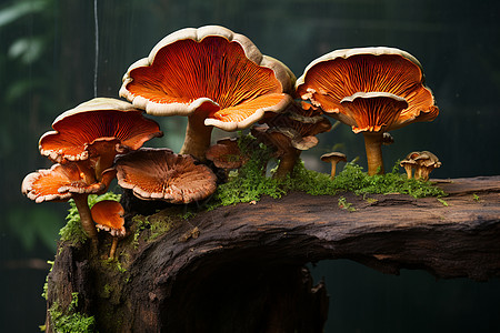 食物森林森林蘑菇背景