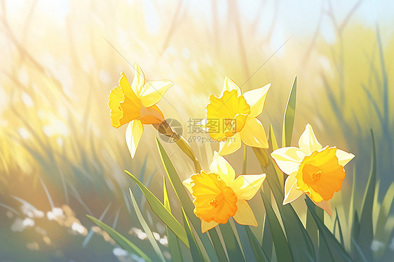 春日黄水仙图片
