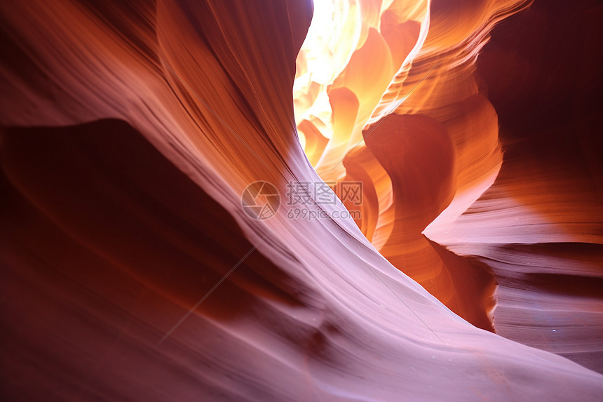 沙漠中的砂岩峡谷图片