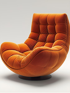 橘红沙发椅图片