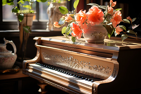 一架钢琴客厅钢琴高清图片