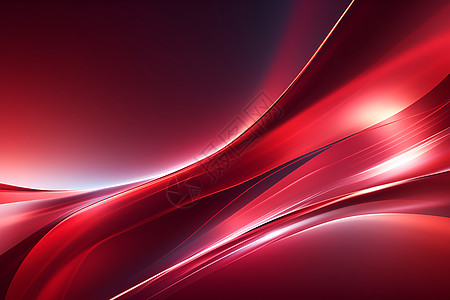 红色线条背景中文标题水晶红色的未来波浪图片