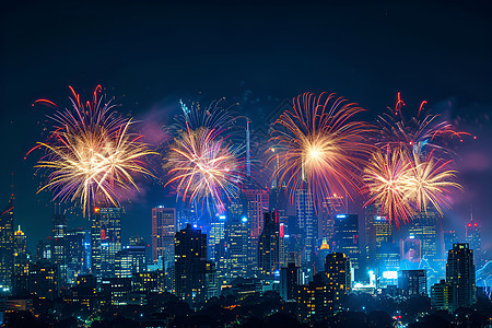 夜空绚烂背景图片