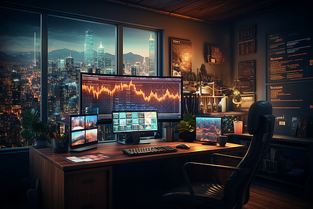 虚拟股市背景图片