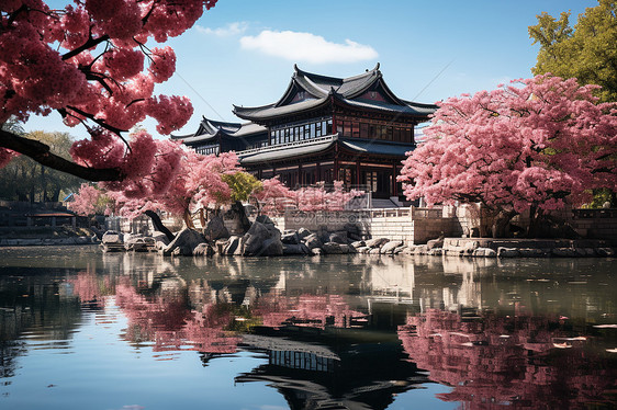 复古的建筑风景图片