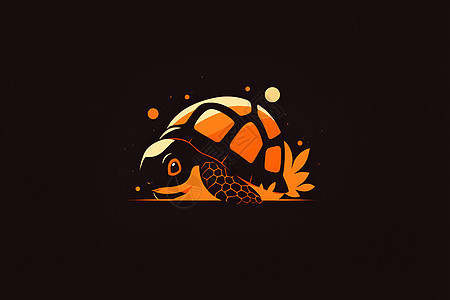 乌龟图标设计背景图片