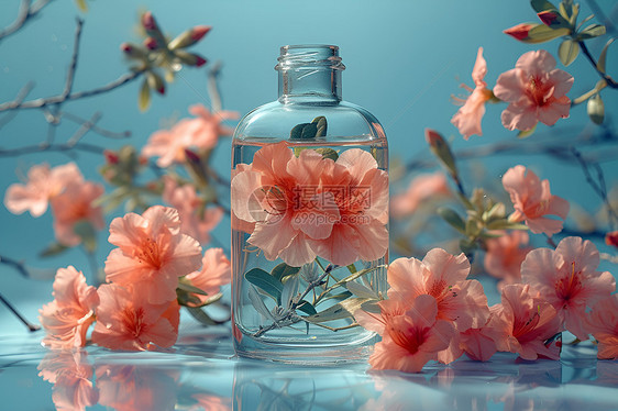 花瓶里的美丽花朵图片