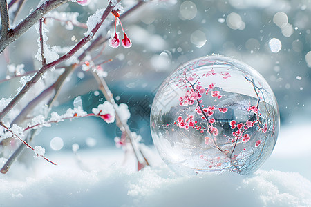 冬日的神奇雪球图片
