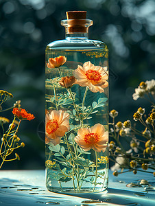 瓶中的花朵图片