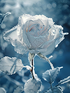 冰雕玫瑰艺术图片