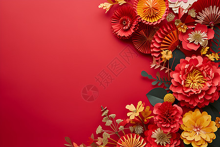红花艺术图片