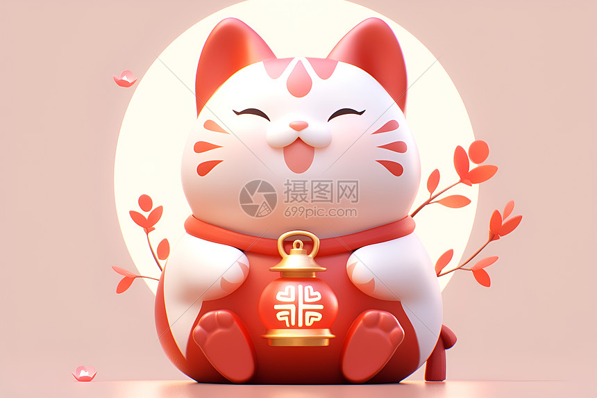 招财猫可爱图片