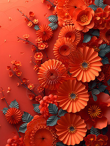 折纸艺术花朵图片