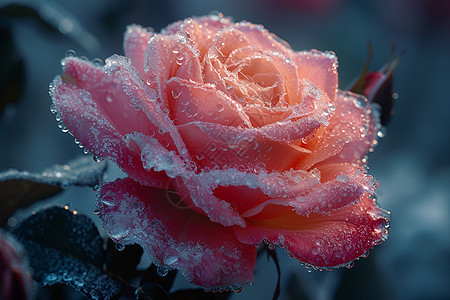 玫瑰的冰雕之美图片