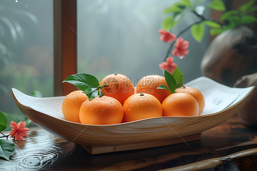 春节的橙香与红意图片