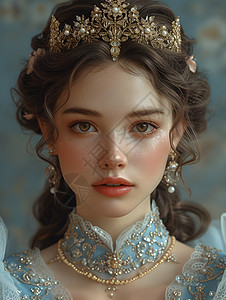 蓝宝石公主背景图片