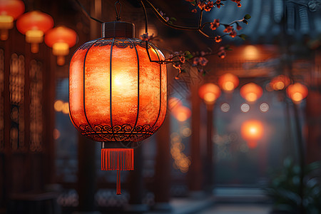 中国纸灯背景图片
