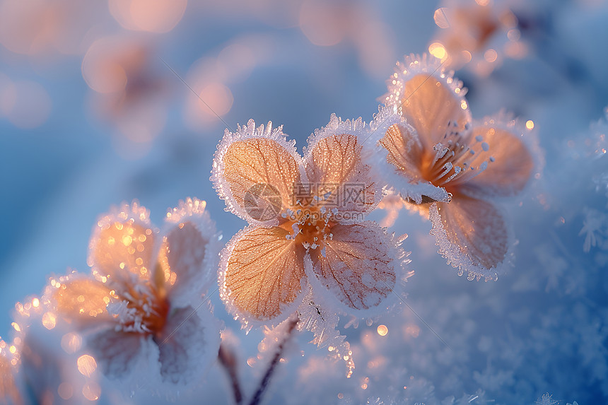 冬天的花朵图片