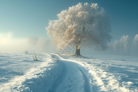 冰雪世界背景图片