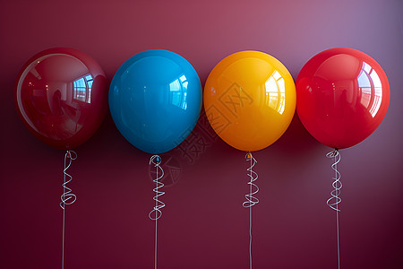 四个华丽的气球图片